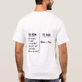 お母さん Tシャツ (裏面)