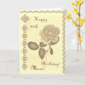 お母さん -- Thの誕生日 カード (黄色い花)