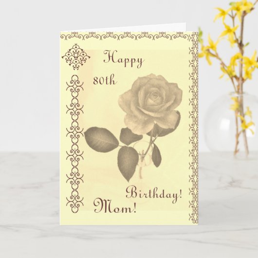 お母さん -- Thの誕生日 カード (黄色い花)