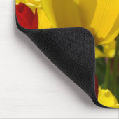 お母さんI愛! 質のマウスパッドの黄色のチューリップ マウスパッド (コーナー)