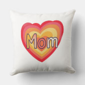 お母さカラフルん、かわいい感傷的な贈り物 | 母の生活 クッション (裏面)