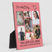 お母さパーソナライズされたん向けの木製写真プラーク フォトプラーク (側面)