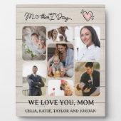 お母さパーソナライズされたん向けの木製写真プラーク フォトプラーク (正面)