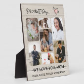 お母さパーソナライズされたん向けの木製写真プラーク フォトプラーク (側面)