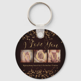 お母さパーソナライズされたん3フォトコラージギフト キーホルダー