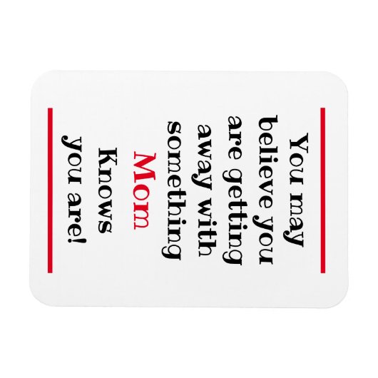 お母さ信じんは磁石を知おもしろいってる マグネット (横)