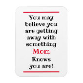 お母さ信じんは磁石を知おもしろいってる マグネット (縦)