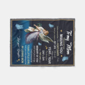 『お母さ恋しく思んにプレゼント』 フリースブランケット (正面(横))