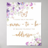 お母さ救済んが封忙し筒にアドレス ポスター (正面)