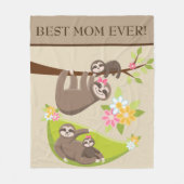 お母さ最高のんかわいいろいろ毛布 フリースブランケット (正面)