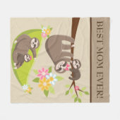 お母さ最高のんかわいいろいろ毛布 フリースブランケット (正面(横))