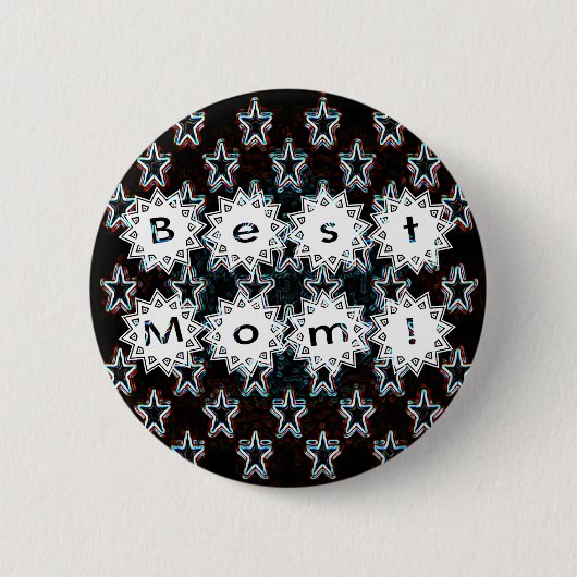お母さ最高のんがネオンボタンで星を獲得 缶バッジ (正面)