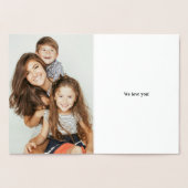 お母さ最高のんが世界に！母の日 箔カード (内部)