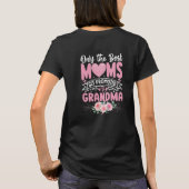 お母さ最高のんだけが祖母に昇進するおもしろい Tシャツ (裏面)