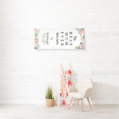 お母さ最高のん今までここピンクのフローラドアに住んでいる 横断幕 (インサイチュ)