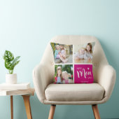 お母さ最高のん写真コラージュPink クッション (椅子)