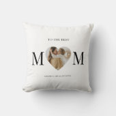 お母さ最高のん写真ハート枕へパーソナライズされた- クッション (正面)