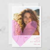 お母さ最高のん前にハート母の日の写真 シーズンカード (正面)