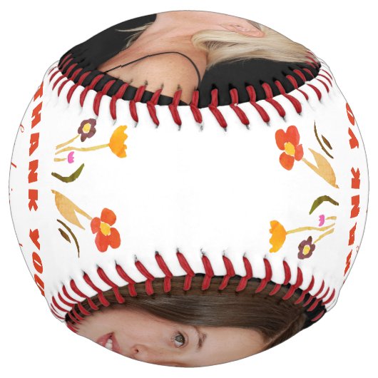 お母さ最高のん花母の日の写真 ソフトボール (裏面)