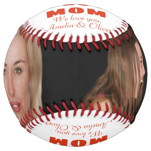 お母さ最高のん花母の日の写真 ソフトボール (正面)
