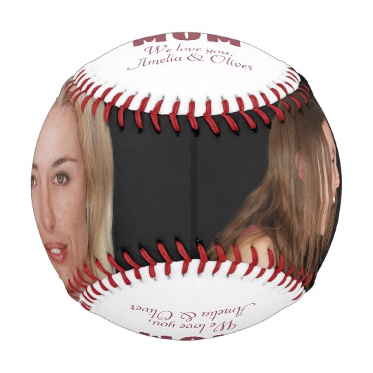 お母さ最高のん花母の日の写真 野球ボール (正面)