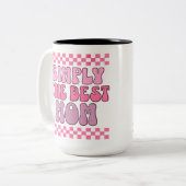 お母さ最高のん。お母さんだけじゃない。 ツートーンマグカップ (正面左)