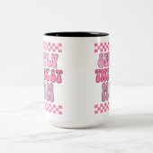 お母さ最高のん。お母さんだけじゃない。 ツートーンマグカップ (中央)