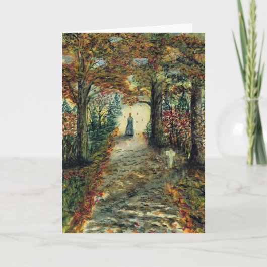 お母さ絵画ん カード (正面)