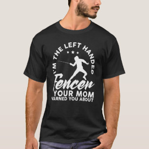 お母さ離れんが手で警告す。 Tシャツ
