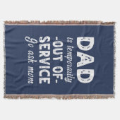 お母さ頼んのおもしろい父親の日の贈り物をパパに行く スローブランケット (正面)