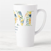 お母もしさんの花のようだった – フローラお母さん手紙 カフェラテマグ (右)