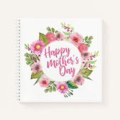 お母エレガントさんの日のフローラ |ノートブック ノートブック (正面)