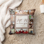 お母クールさん愛してるよ写真コラージュ装飾用クッション クッション (ブランケット)