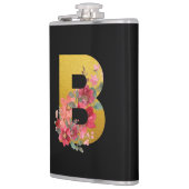 お母パーソナライズされたさんおばあちゃんのBモノグラムギフト フラスク (左)