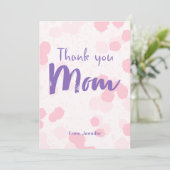 お母パーソナライズされたさんのデイカードありがとう シーズンカード (スタンド正面)