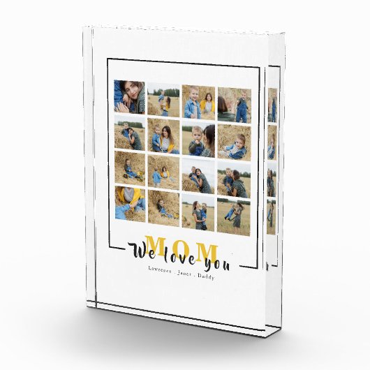 お母パーソナライズされたさんの写真コラージュ  フォトブロック (右)