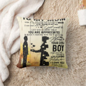 お母パーソナライズされたさんへの手紙、お母さんへの贈り物 クッション (ブランケット)