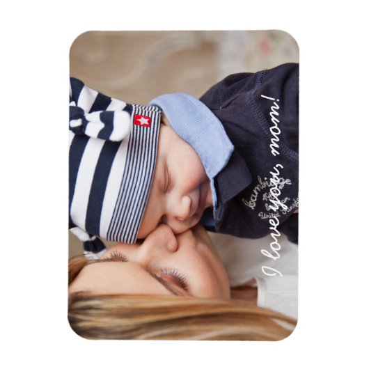 お母パーソナライズされたさんへの柔軟な写真磁石の贈り物 マグネット (縦)