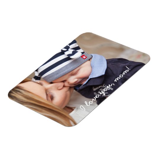 お母パーソナライズされたさんへの柔軟な写真磁石の贈り物 マグネット (左側)