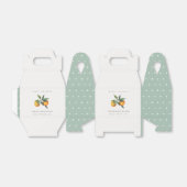 お母ミニマルさん赤ちゃんシャワーのオレンジ色の動物相 フェイバーボックス (折り畳みなし)