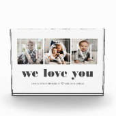 お母モダンさんのための家族の写真コラージュ フォトブロック (正面)