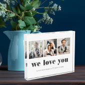 お母モダンさんのための家族の写真コラージュ フォトブロック