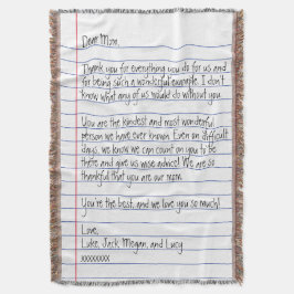 お母モダンさんの手書き紙 スローブランケット