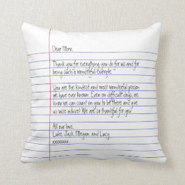 お母モダンさん宛の手書き紙 クッション