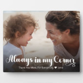 お母モダンさん常に私の隅に写真Tabletop フォトプラーク (正面)