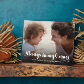 お母モダンさん常に私の隅に写真Tabletop フォトプラーク (側面)