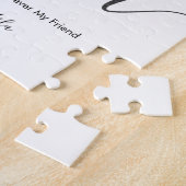 お母モダンさん用シックハート形写真ギフト ジグソーパズル (側面)