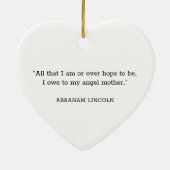 お母モダンさん白黒ハート セラミックオーナメント (裏面)