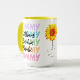 お母ユニークさんすべてのマグカップの子どもの名モダン前 マグカップ