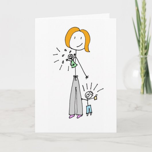 お母与えさんの日のために奥様にこのカードを！ カード (正面)